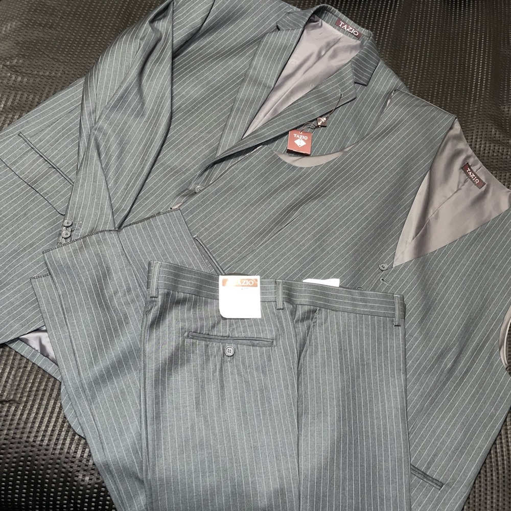 Men 3-Piece Pinstripe Suit